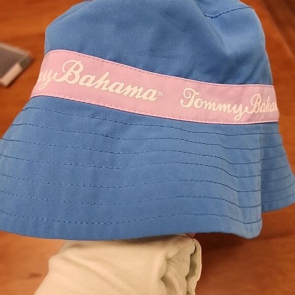 Tommy Bahama Bucket Hat Beach Hat Cap Toddler 2T-4T Blue - Picture 4 of 4